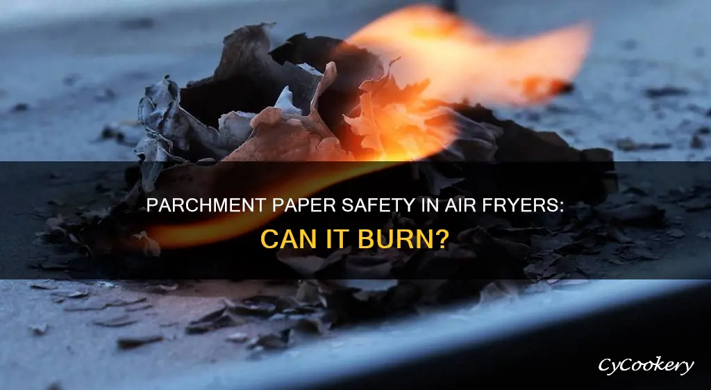 can parchment paper burn in an air fryer