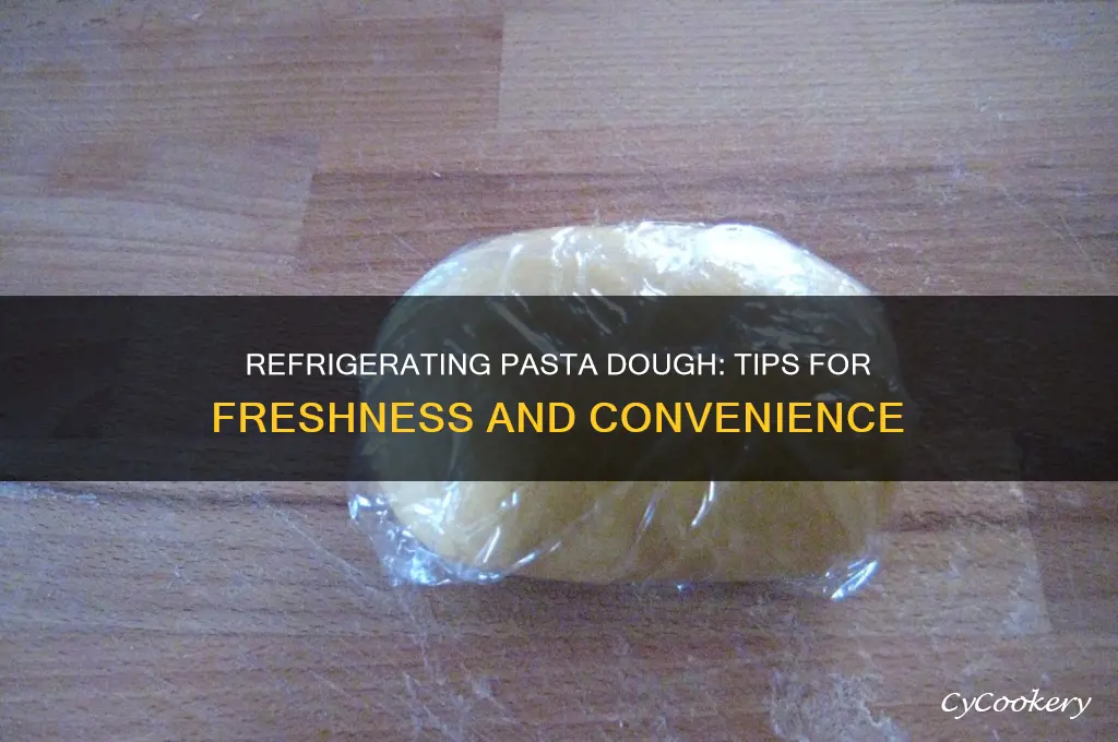 can pasta dough be refrigerated