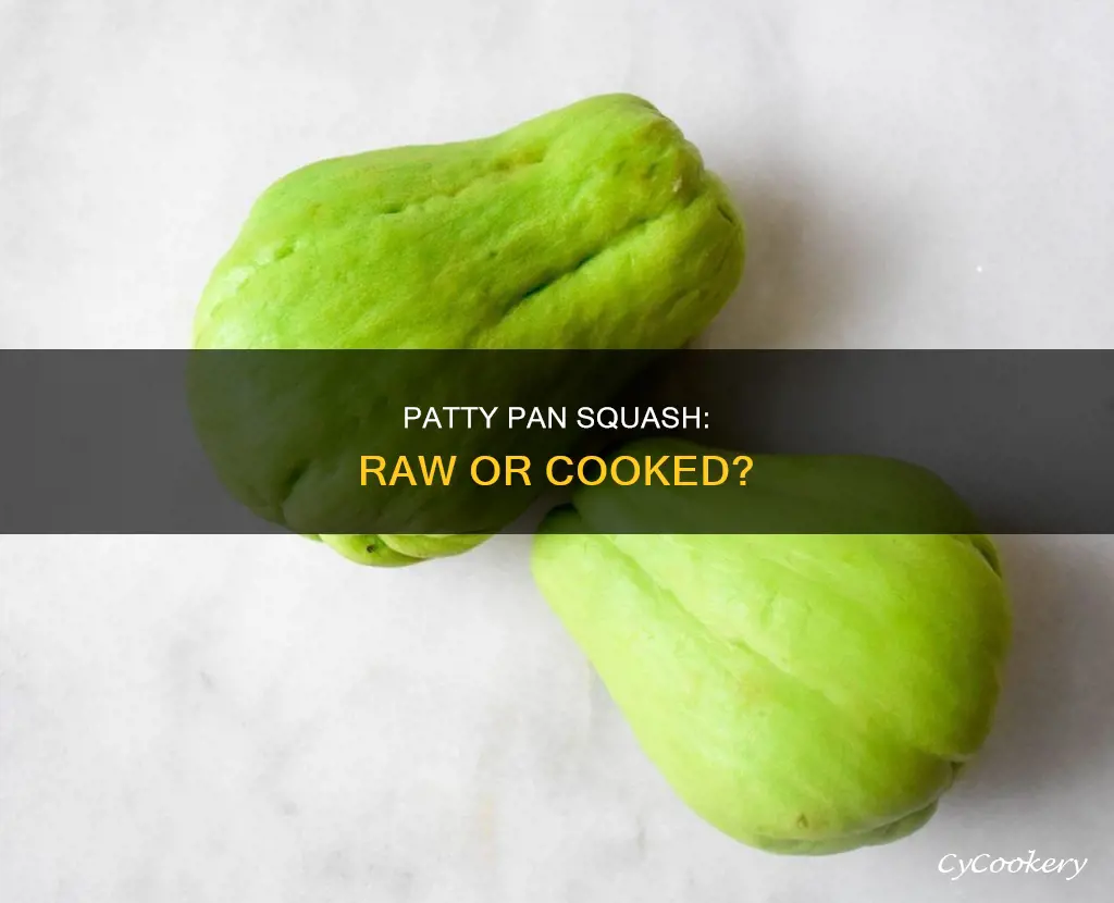 can patty pan squash be eaten raw
