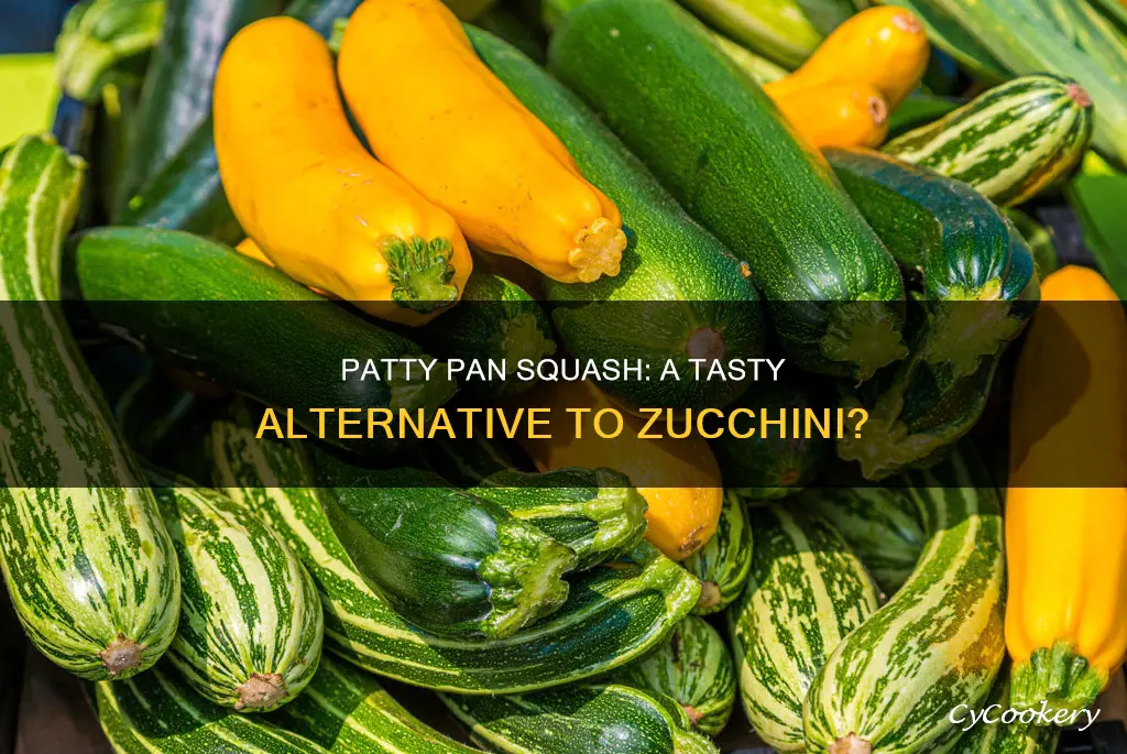 can patty pan squash be substituted for zucchini