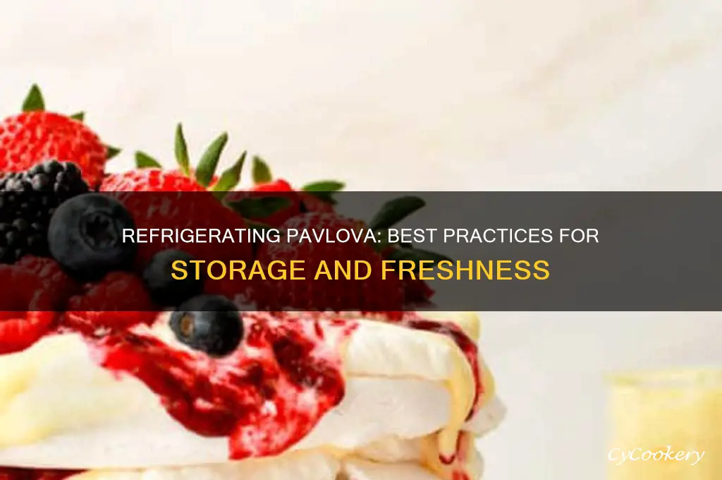 can pavlova be refrigerated