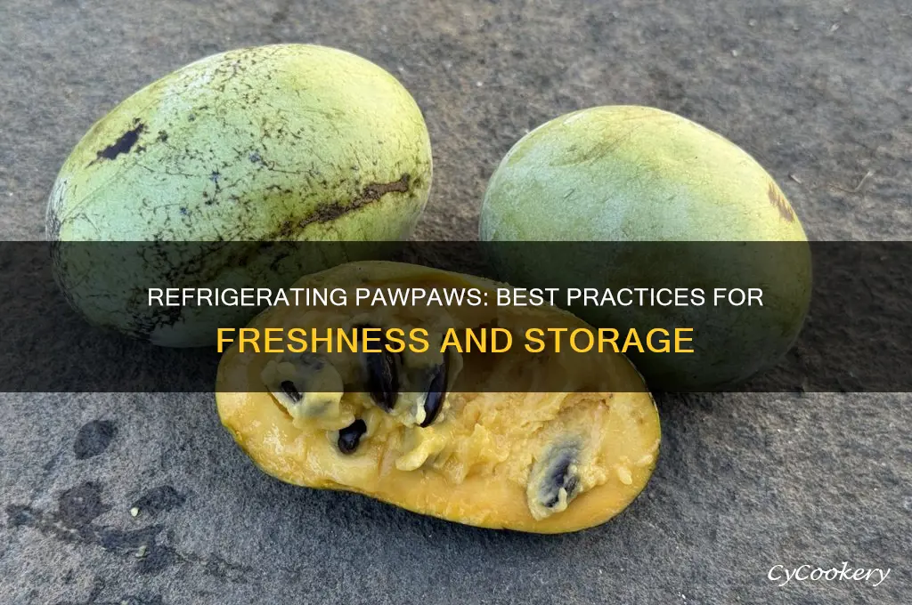 can pawpaws be refrigerated