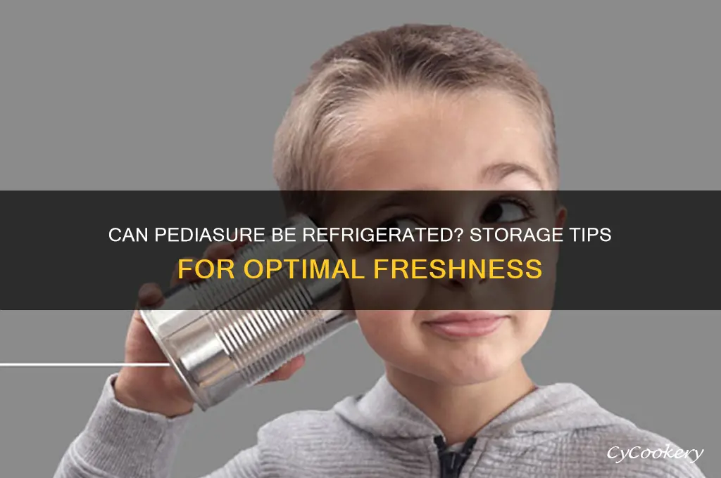 can pediasure be refrigerated