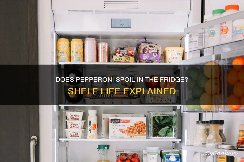 can pepperoni go bad in the refrigerator