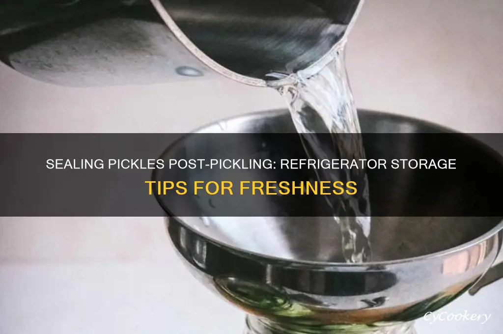 can pickles seal in the refrigerator after pickling