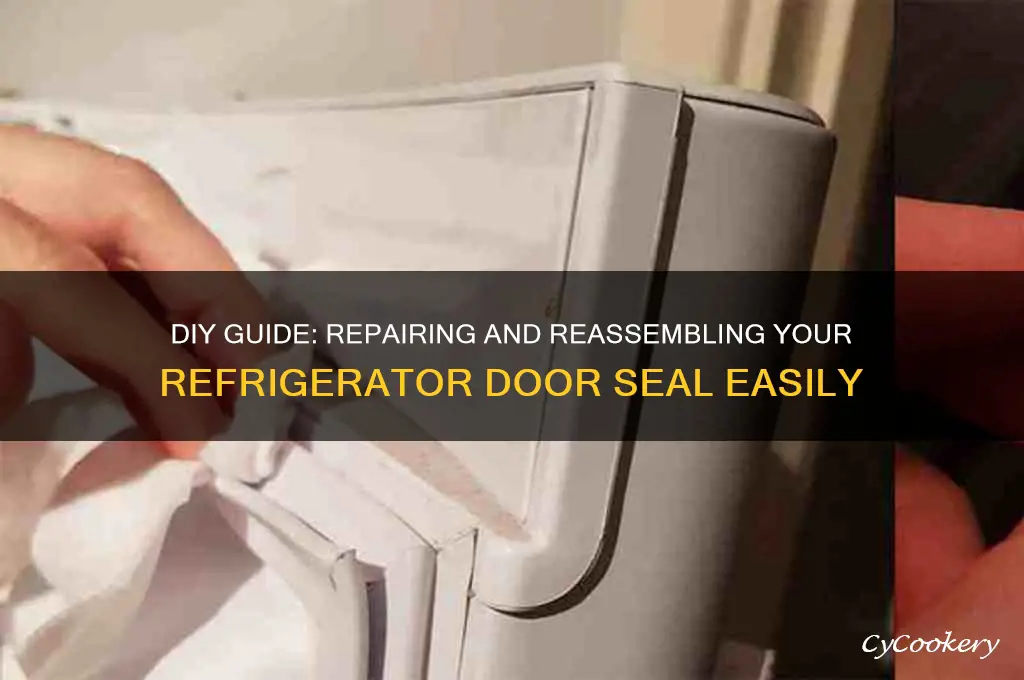 can piece together refrigerator door seal