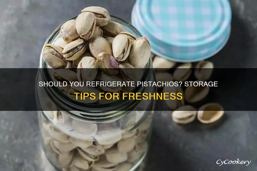can pistatios be refrigerated