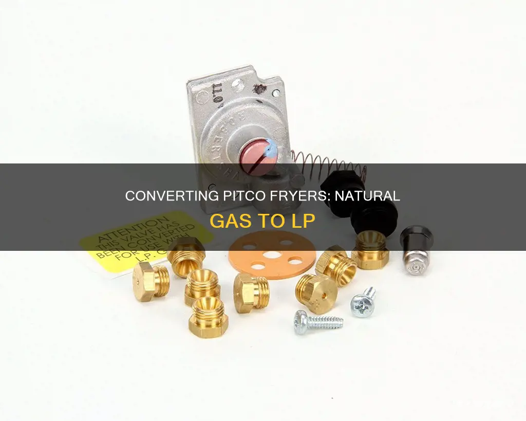 can pitco fryer be converted to lp gas