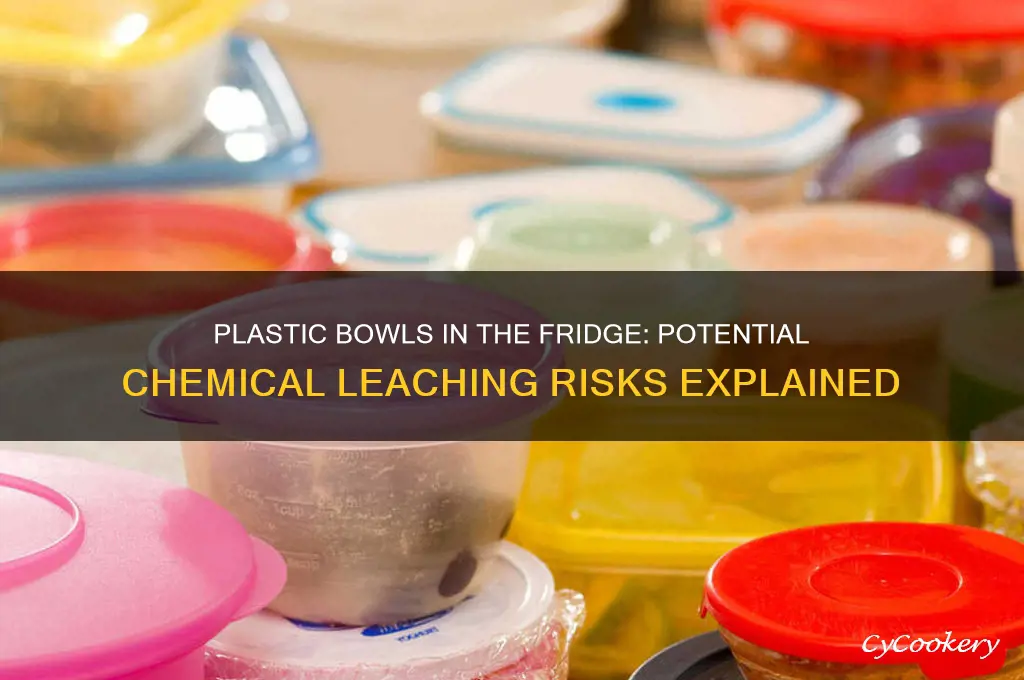 can plastic bowl release chemical in refrigerator