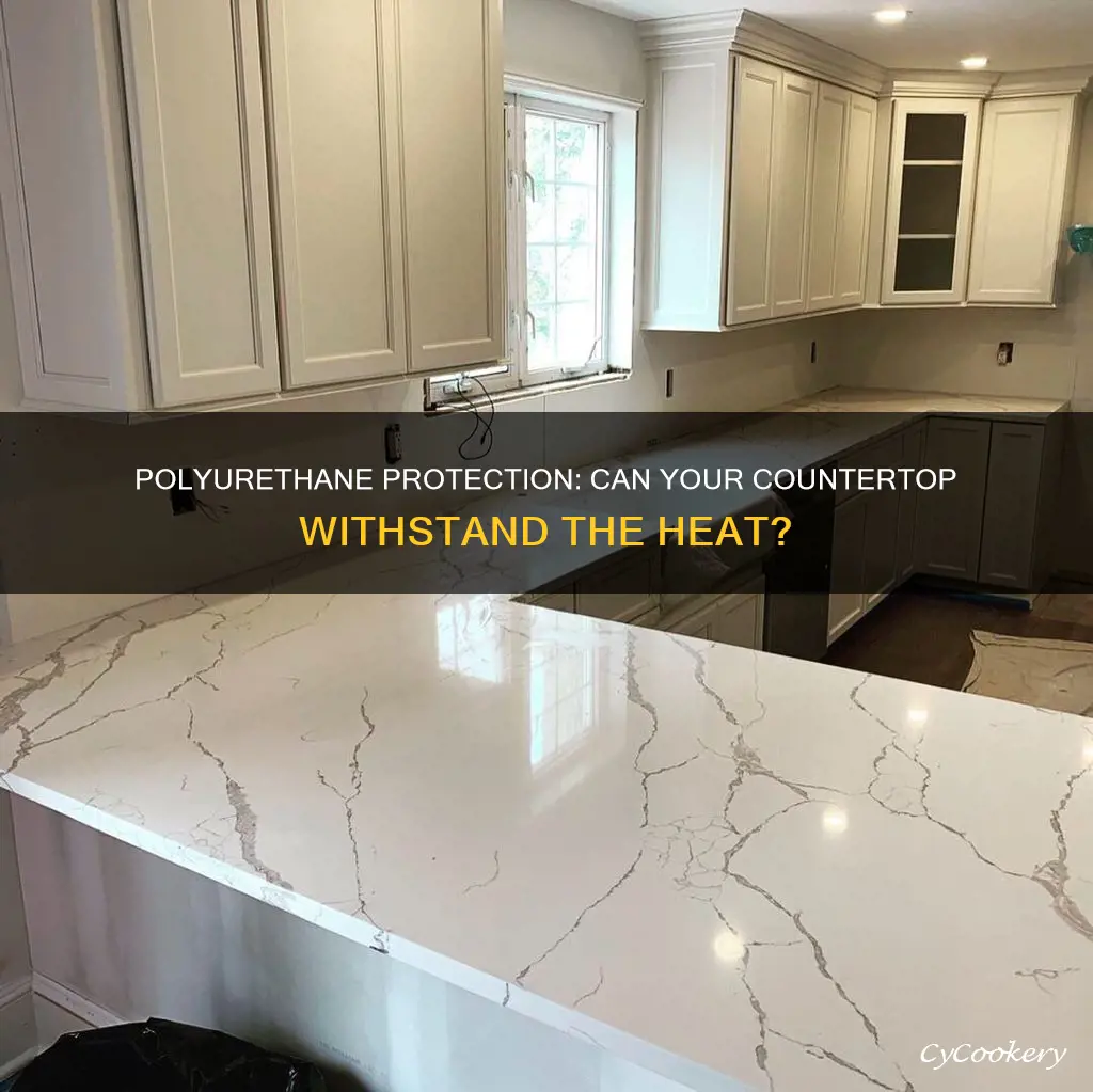 can polyurethane coverd counter top withstand hot pots