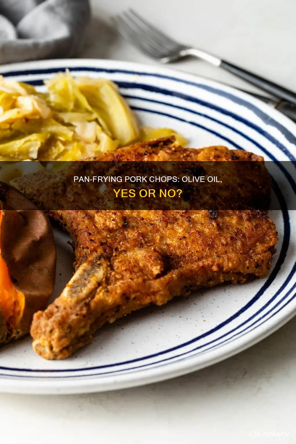 can pork chops be pan fried in olive oil