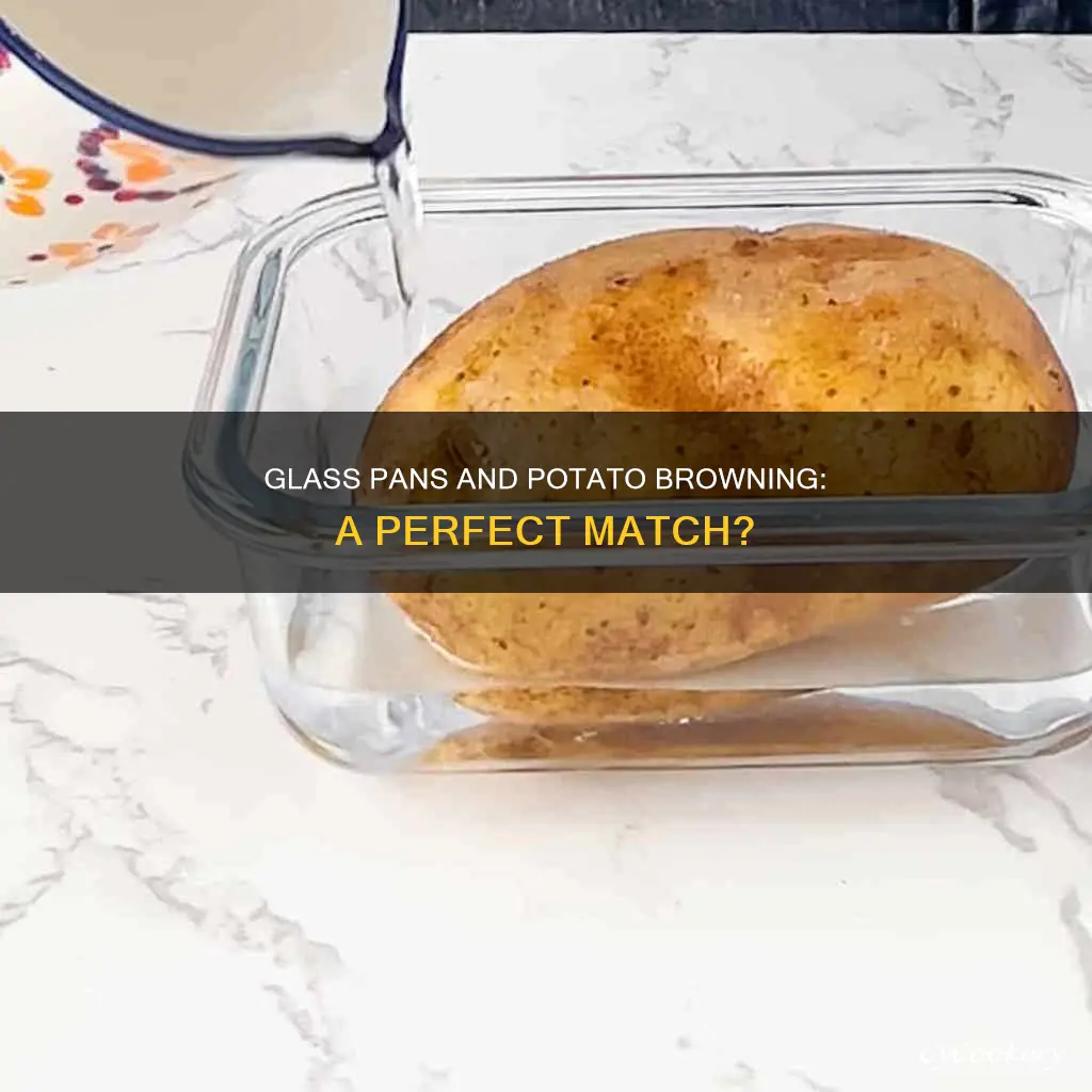 can potatoes bronw in a glass pan