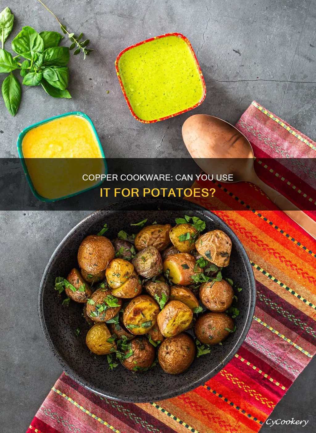 can potatoes in copper pan