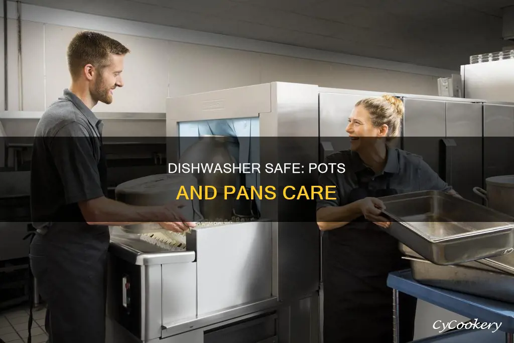 can pots and pans put in a counter top dishwasher