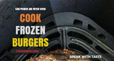 Power Air Fryer Oven: Cooking Frozen Burgers Made Easy