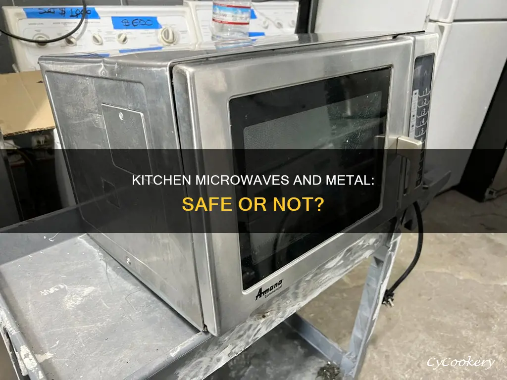 can professional kitchen microwaves and metal pans