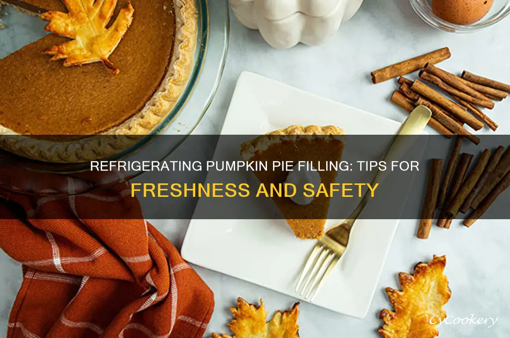 can pumpkin pie filling be refrigerated