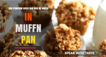Pumpkin Spice Bar Mix: Muffin Pan Baking?
