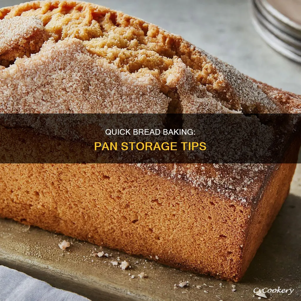 can quick bread stay in pan