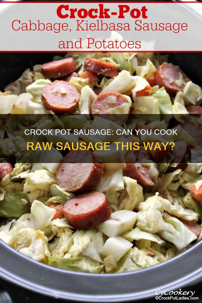 can raw sausage be cooked in crock pot