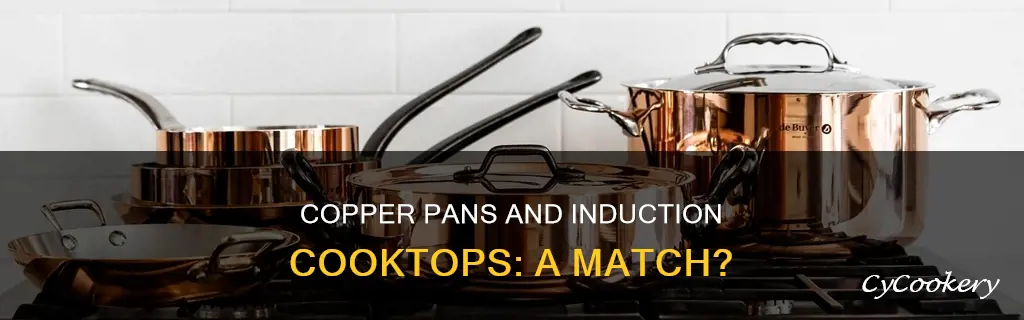 can red copper pans be used on induction cooktops