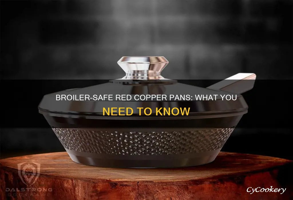 can red copper pans go under the broiler