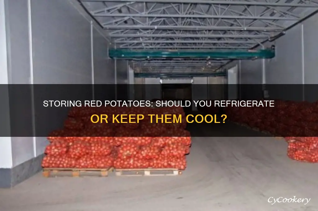 can red potatoes be stored in the refrigerator
