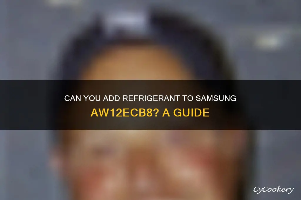 can refrigerant be added to samsung aw12ecb8