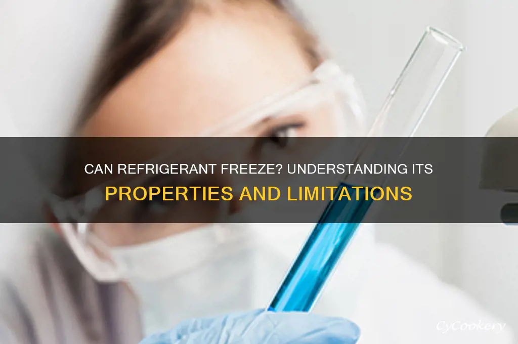 can refrigerant freeze