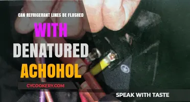Flushing Refrigerant Lines: Is Denatured Alcohol a Safe Option?
