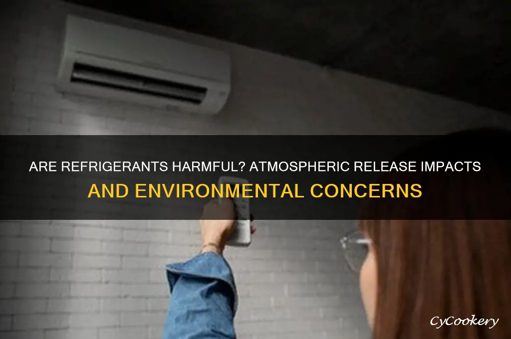 can refrigerants be released into the atmosphere