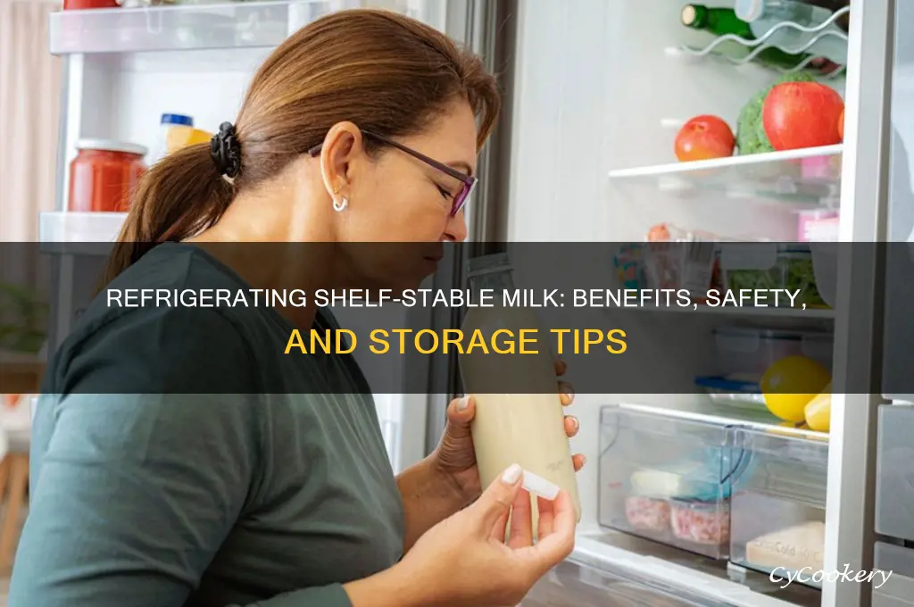 can refrigerate shelf milk