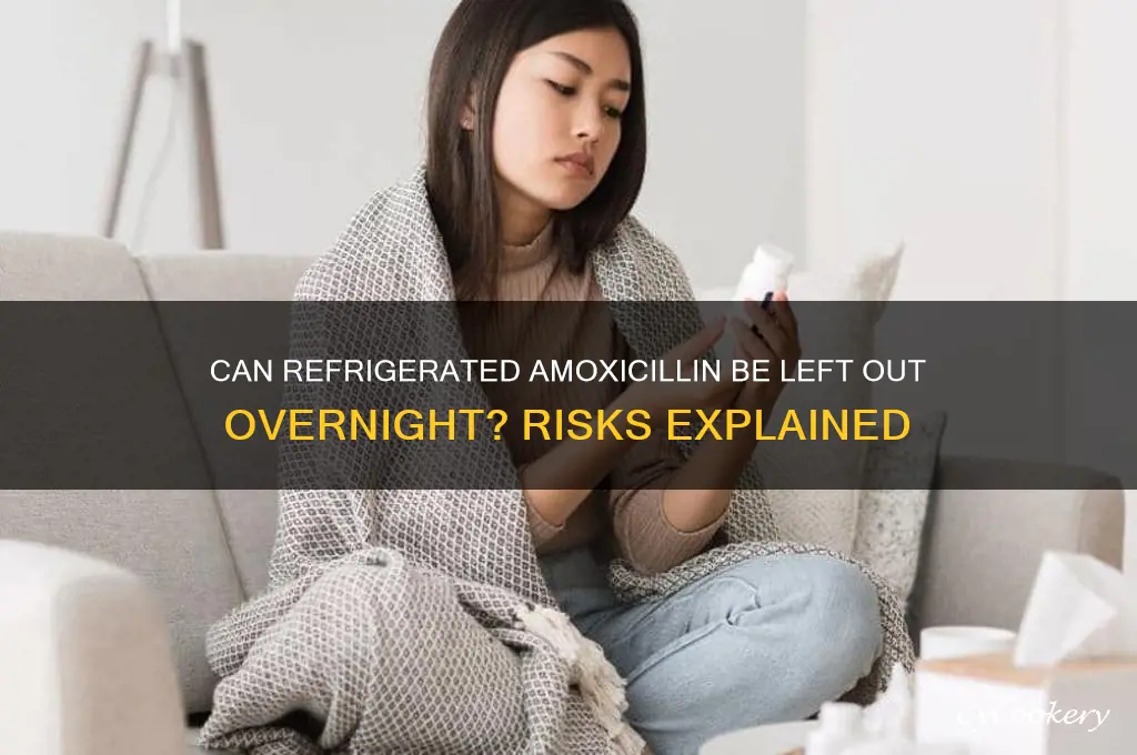 can refrigerated amoxicillin be left out overnight
