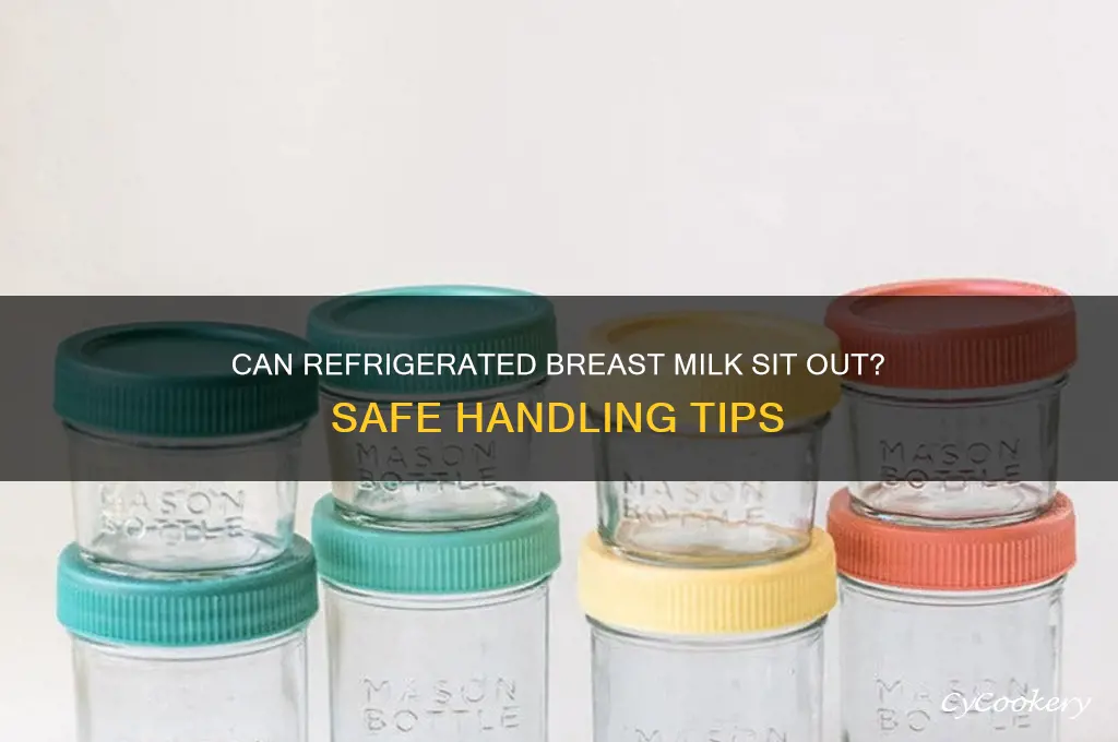 can refrigerated breast milk sit out