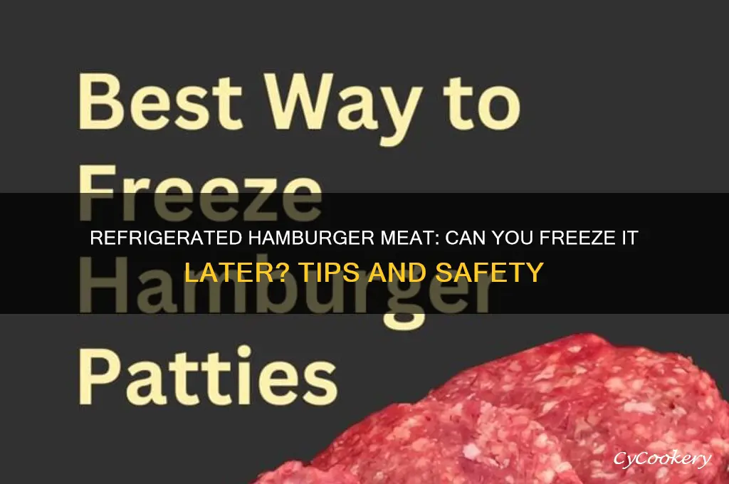 can refrigerated hamburger meat be frozen a few days later