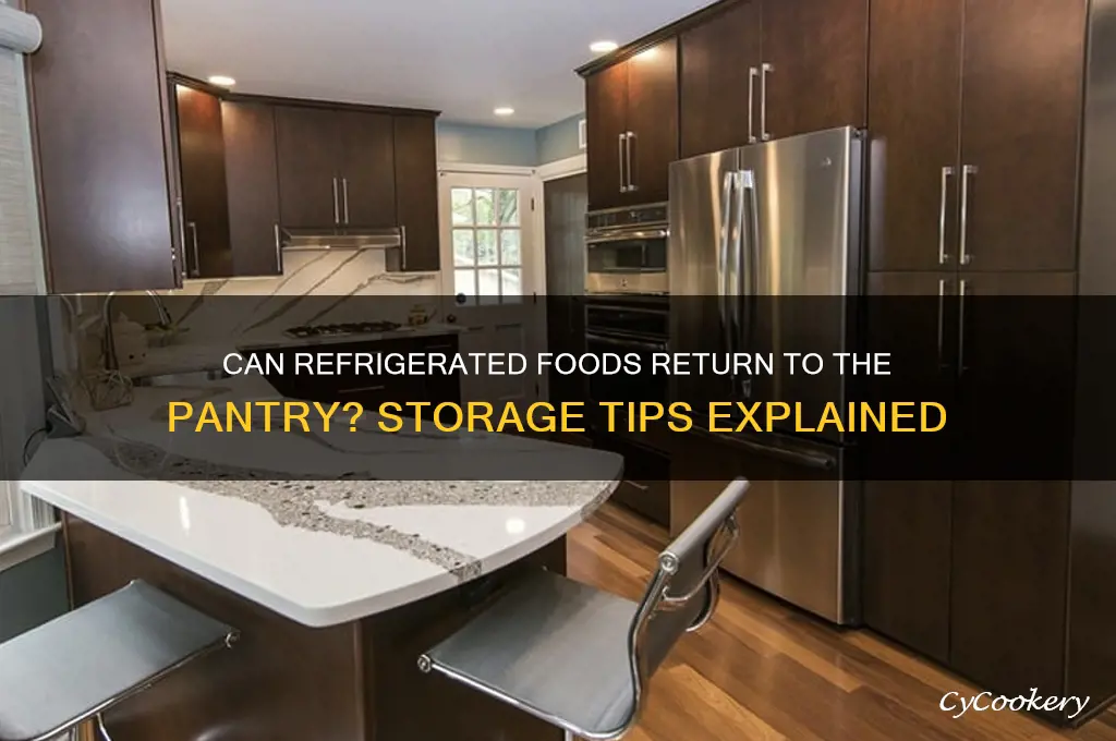 can refrigerated items go back to pantry