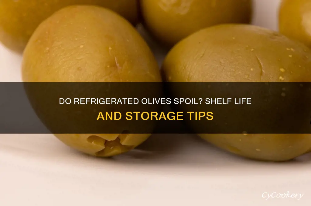 can refrigerated olives go bad
