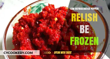 Freezing Refrigerated Pepper Relish: A Guide to Extending Its Shelf Life