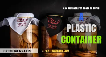 Storing Refrigerated SCOBY: Plastic Container Safety and Best Practices