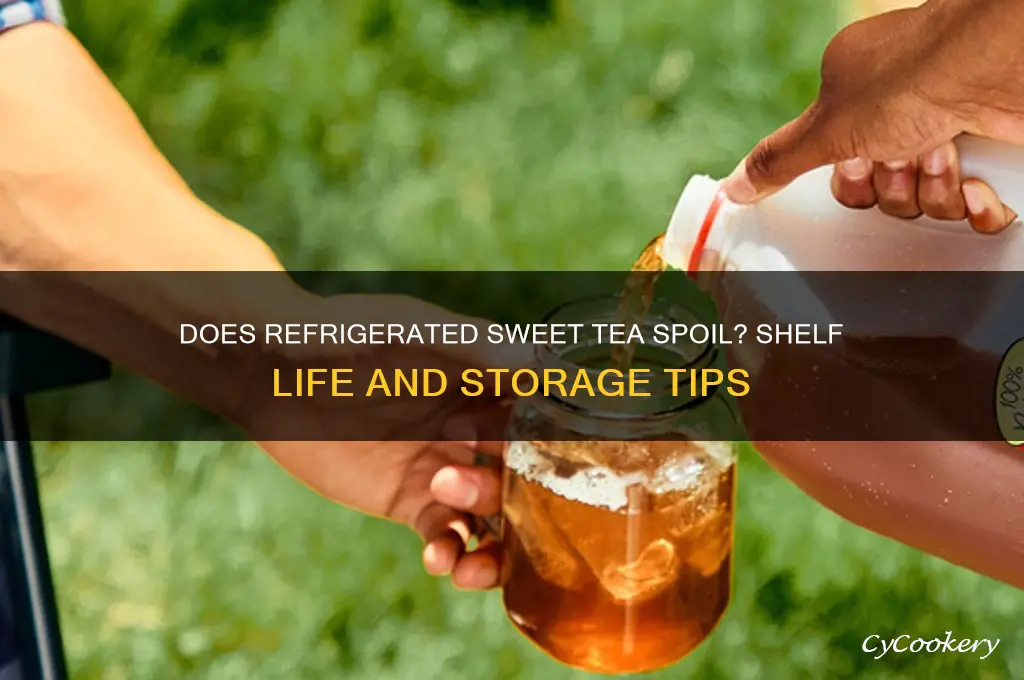 can refrigerated sweet tea go bad
