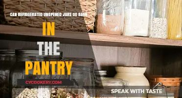 Refrigerated Unopened Jars: Safe to Return to Pantry Storage?