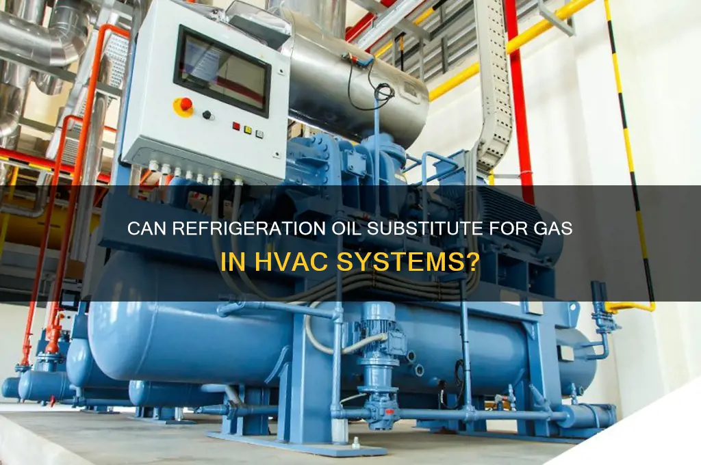can refrigeration oil be used for gas
