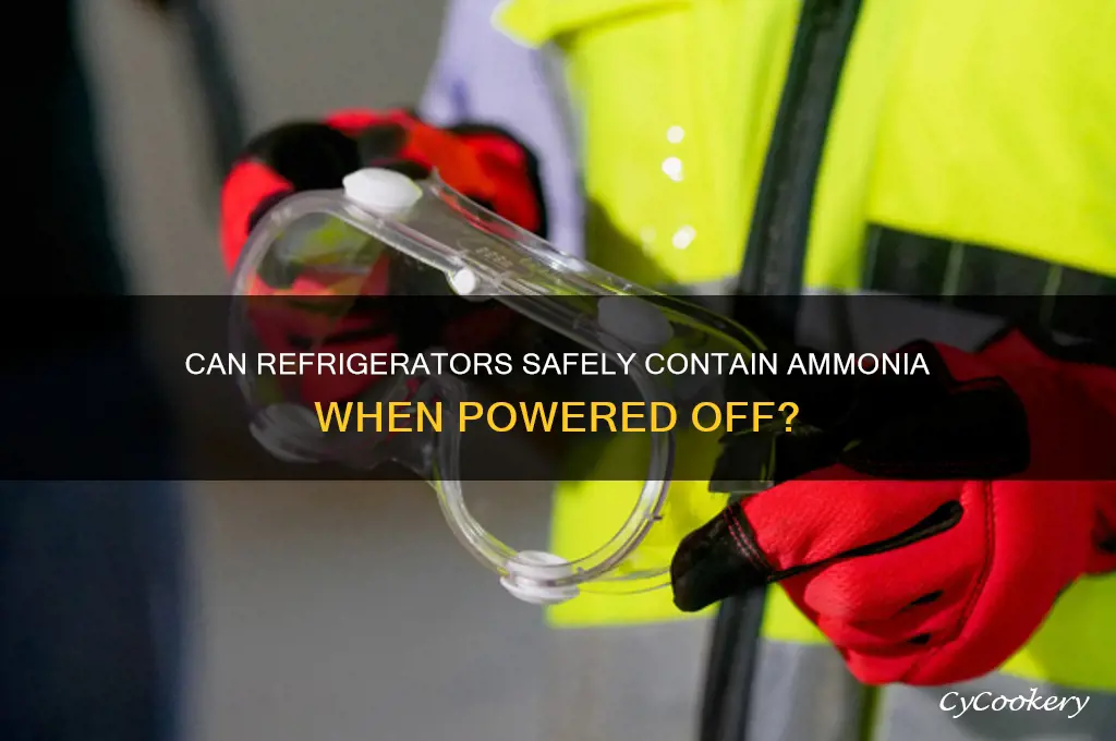 can refrigerator ammonia while off