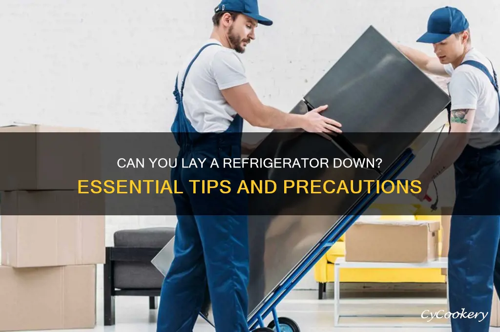 can refrigerator be laid down