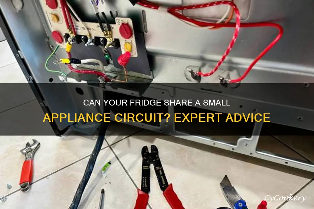 can refrigerator be on small appliance circuit