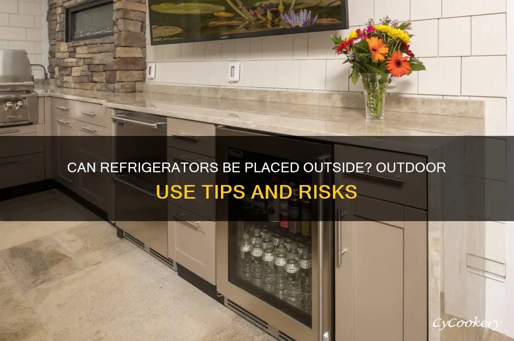 can refrigerator be outside