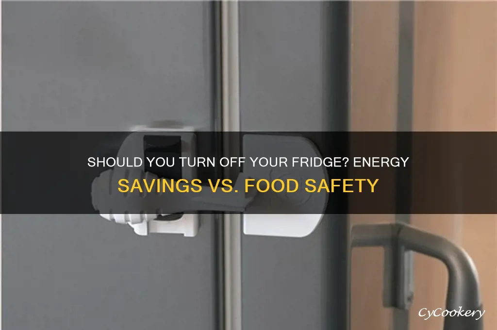 can refrigerator be switched off