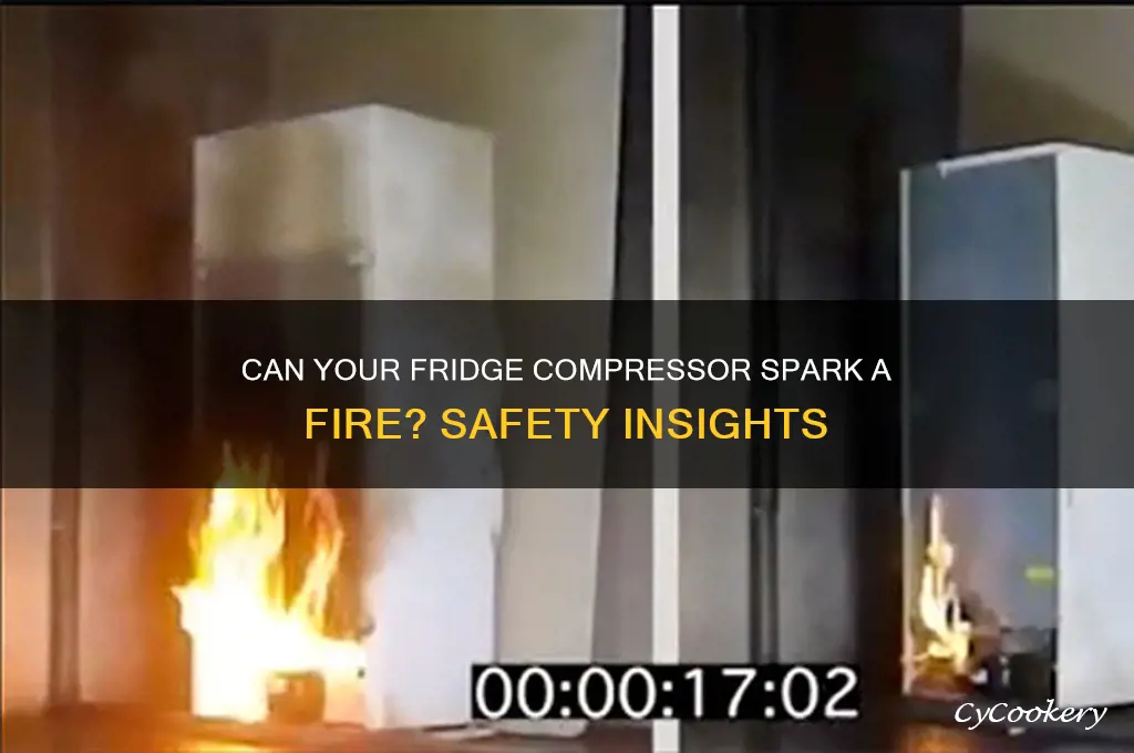 can refrigerator compressor catch fire