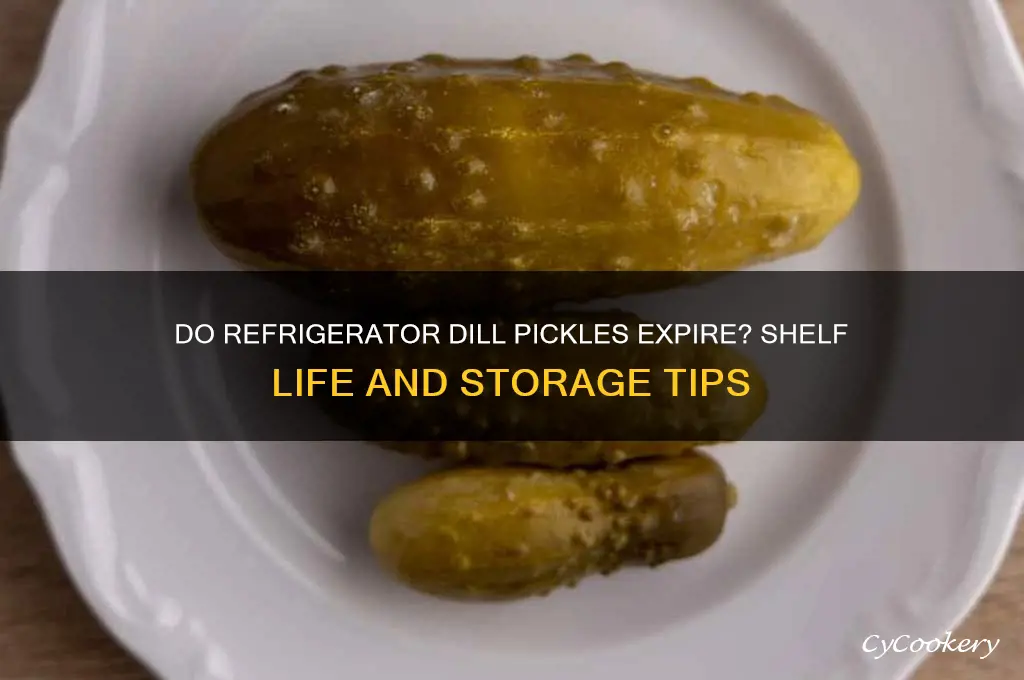 can refrigerator dill pickles go bad