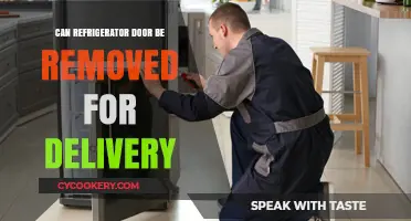 Can You Remove a Refrigerator Door for Delivery? Here's How